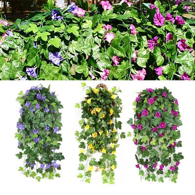 Realistic Artificial Plants Artificial Hanging Plants Fake Morning Glory Vine