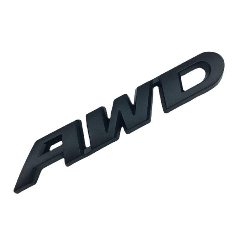 Compatible Toyota & Honda AWD Car Logo Tail Badge Sticker