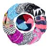 Adult Unisex Floral Solid Cloth Swim Cap with Three-Needle Five-Thread Design