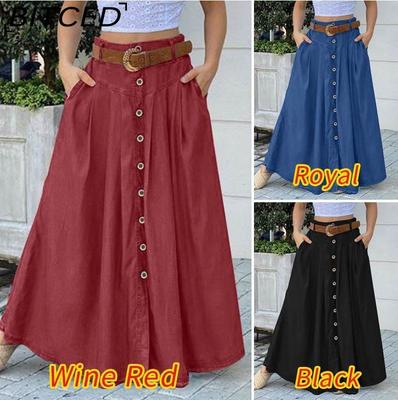 Moda Donna Casual Tinta Unita Stampa Estate Primavera Gonna