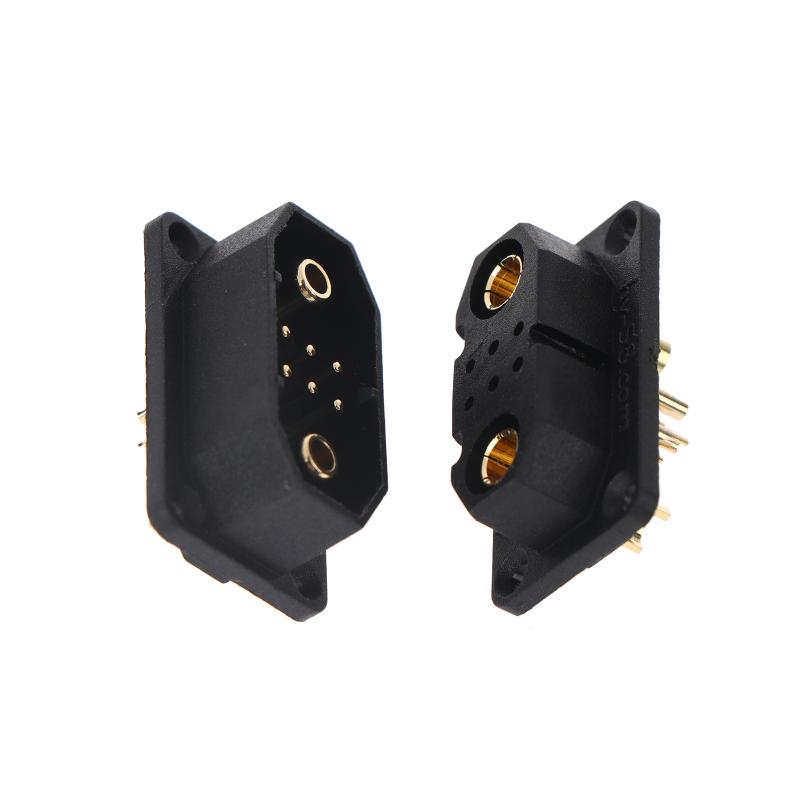 Hy2+6P Stecker Kupfermaterial Stecker Schnittstelle Stecker Buchse Adapter für Elektrofahrzeug Balance Scooter Servo RC Lithiumbatterien