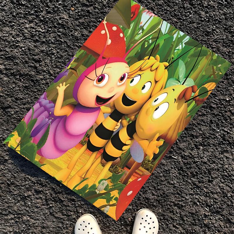 Maya the Bee Printed Carpet, Rug for Office Chair Living Room Bedroom Kitchen Room Decor Gifts.