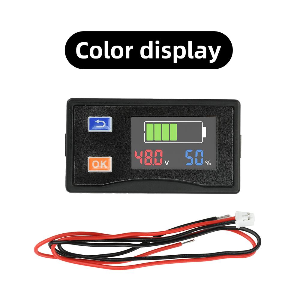 DC 9–120V LCD Digital Voltage Meter and Battery Level Indicator, Universal Power Meter, suitable for electric vehicles, etc.