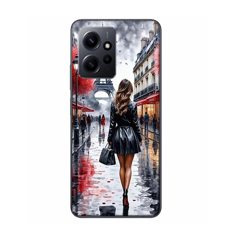 

Eiffel Tower Art Phone Case For Redmi 12 13C 12C 15C 9 10 10C Note 13 Pro Plus 14 15 Pro 9T 9C 9A TPU Soft Cover Clear Cell Case Redmi Note 14 Pro 5G