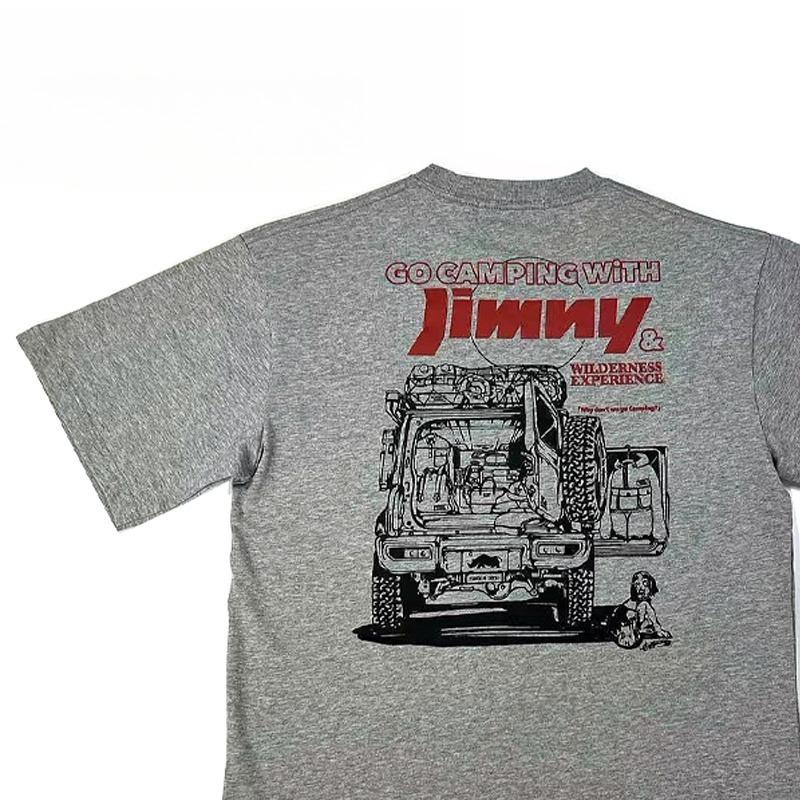 

American Retro Style Tshirt Oversize Original Trend Outdoor Adventure Hiking Camping Tshirt Mountain Print Top Wanita Hitam Y2K 4XL