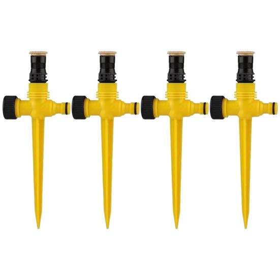 

4 шт., садовый спринклер, универсальный спринклер для газона, система полива сада для полива трав, растений, цветов, овощей 4pcs