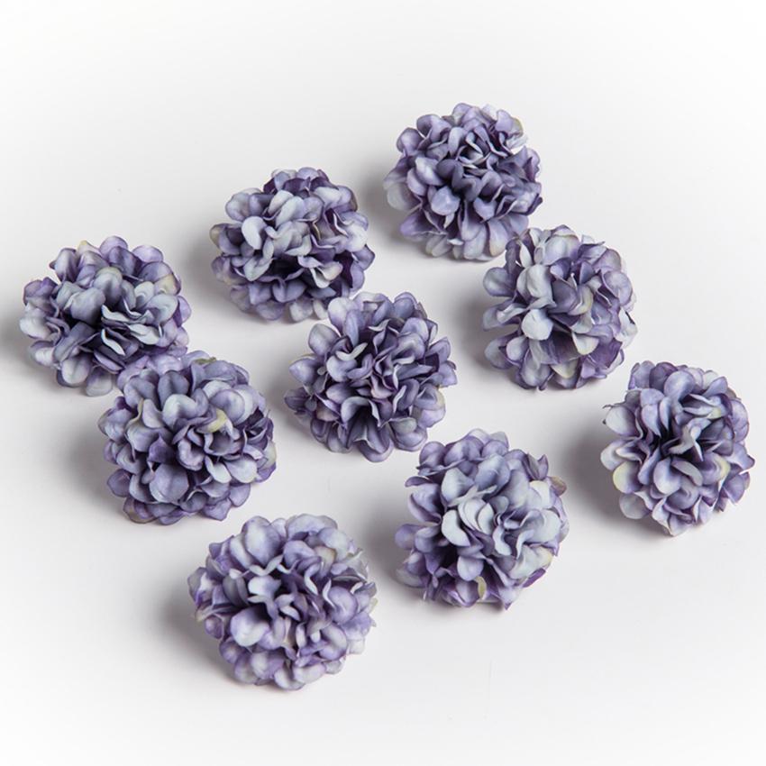 50/100Pcs Artificial Silk Carnation Flower Wedding Diy Gift Candy Box Wreath Arch Wall Christmas Home Outdoor garden Decoration