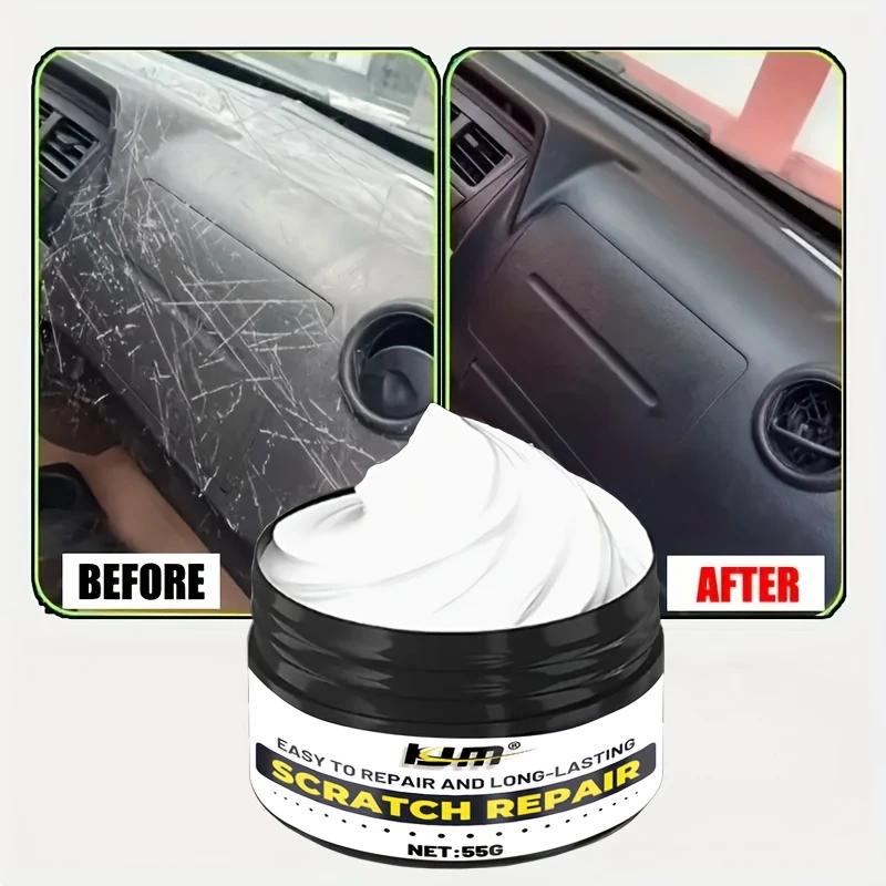 Easy-to-apply Car Scratch Repair Wax - Long-lasting Paint Polish Suitable for Body, Rims and Interior Trim |Restores Color Gloss