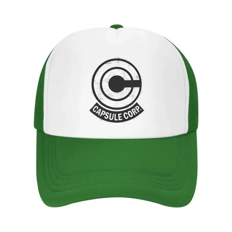 Capsule Corp Netz-Baseballkappe Unisex Hip-Hop Snapback Kappen Sommer Atmungsaktiv Sonnenschutzmütze Anime DBZ Trucker Verstellbare Hüte