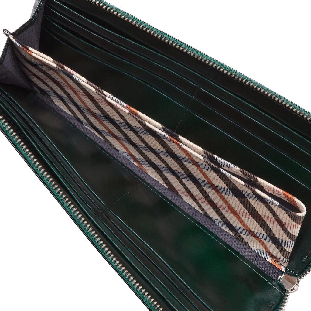 [DAKS] Luxe Long Wallet for Men, Green, One Size