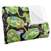 Rick And Morty Portal Mayhem Silky Supersoft Blanket