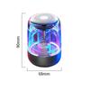High-quality Multifunctional Crystal Glass Wireless Bluetooth Speaker with Stylish Bass for Computer TWS Mini Sound System