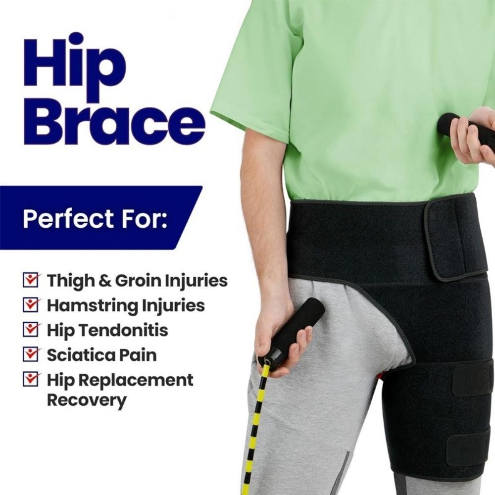 Protective Hip Support Belt Breathable Thigh Strap Sleeve Groin Support Sports