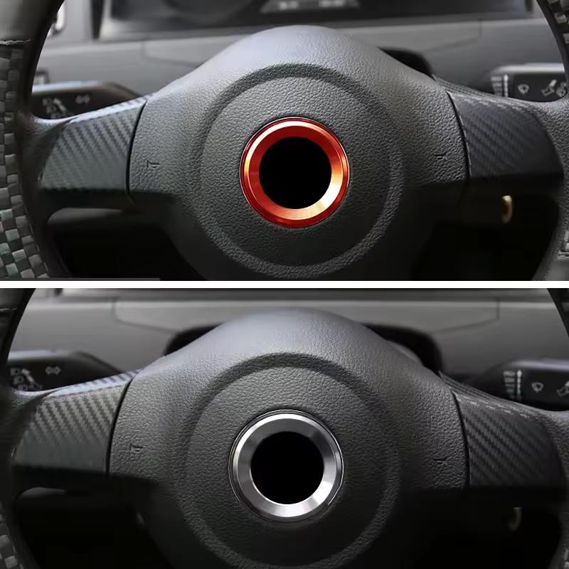 Aluminium Trim Car Steering Wheel Cover Logo Ring for Volkswagen VW Golf 6 7 MK6 MK7 Jetta MK5 MK6 POLO CC Passat B6 B7 TIGUAN