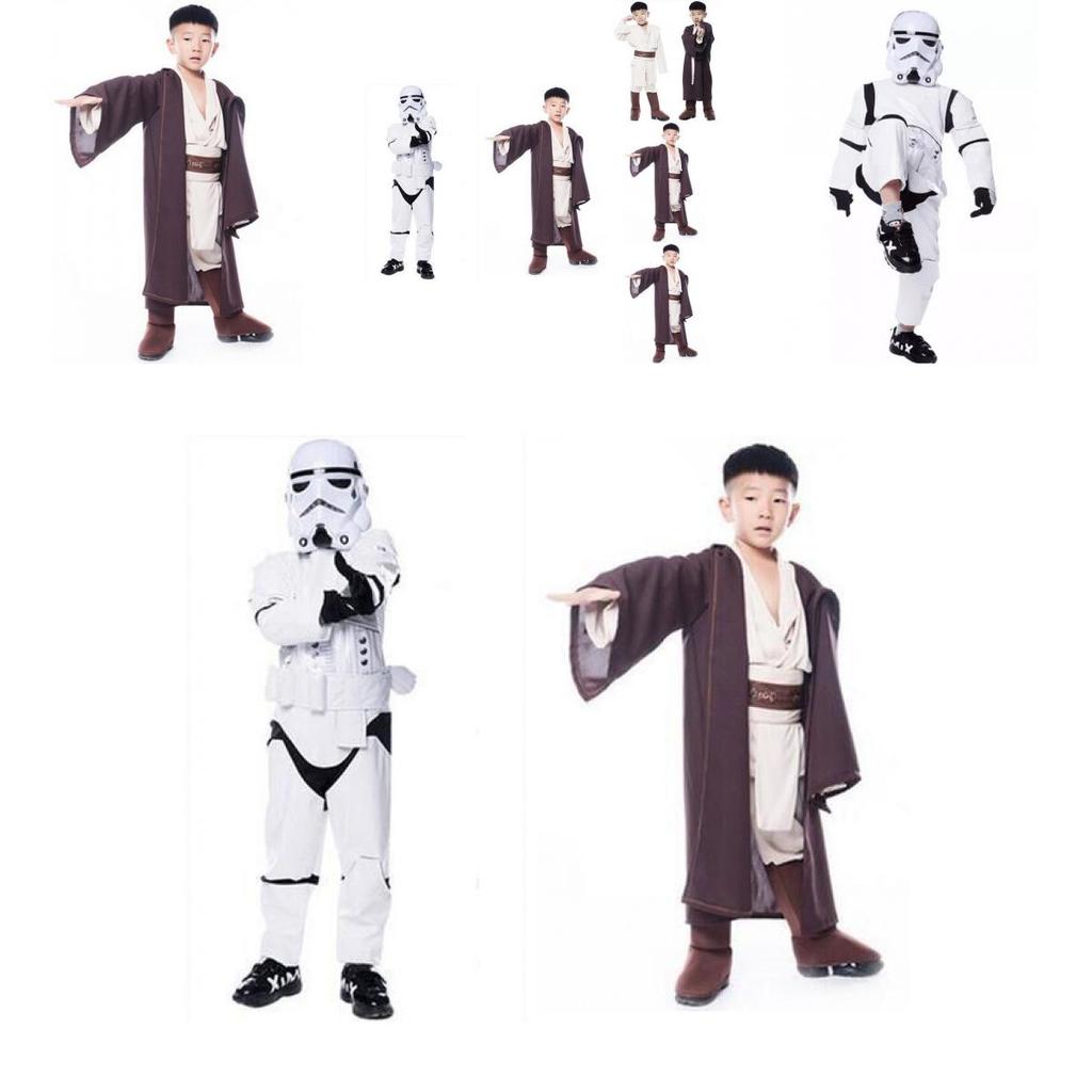 Star Wars Children Jedi Cosplay Cape Cloak Costume High Quality Polyester Fabric