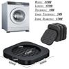 4/8PCS Anti-vibration Foot Pad Rubber Pad Non-slips  Mute Damper Bracket Universal Washing Machine Refrigerator Furniture Foot Pad