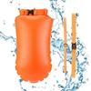 Safety Buoy for Swimming 2-in-1 Inflatable Rescue Buoy Dry Pocket
