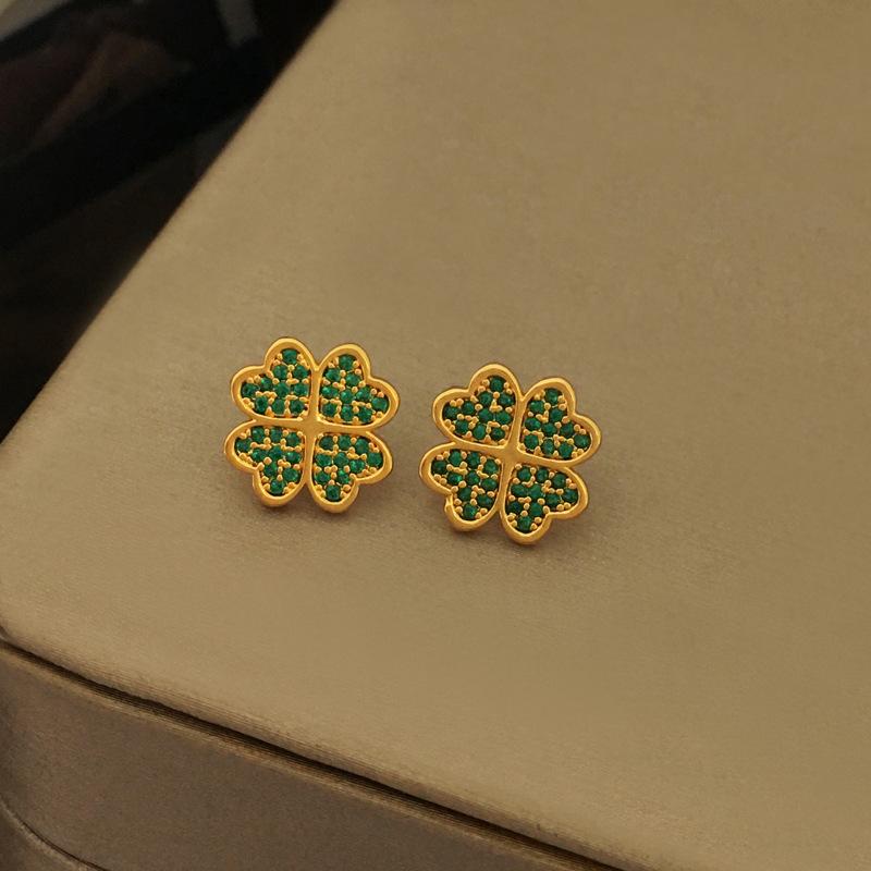 Premium Sense Light Luxury Spring and Summer Earrings Necklace Temperament Retro Earrings Trendy Niche Jewelry