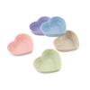 Wheat Straw Heart Shape Seasoning Dish Mini Sushi Seasoning Dish Creative Spice Plate  for Kitchen