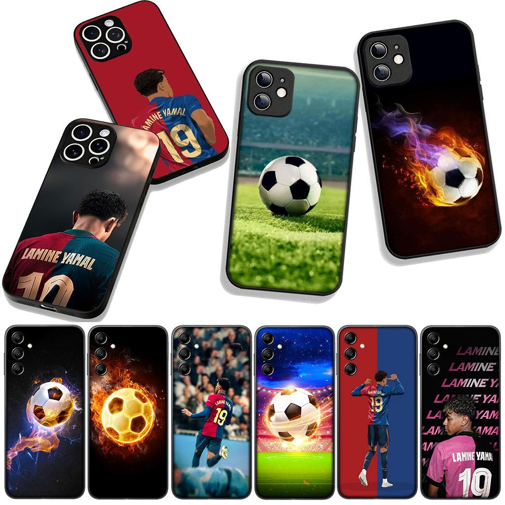 Für Samsung Galaxy A25 A37 A57 A12 A14 A31 A41 A50 A51 A70 A71 A72 A21S A04 M15 Note 20 9 8 10 Hülle Fußball Nr. 19 Football Nr. 19