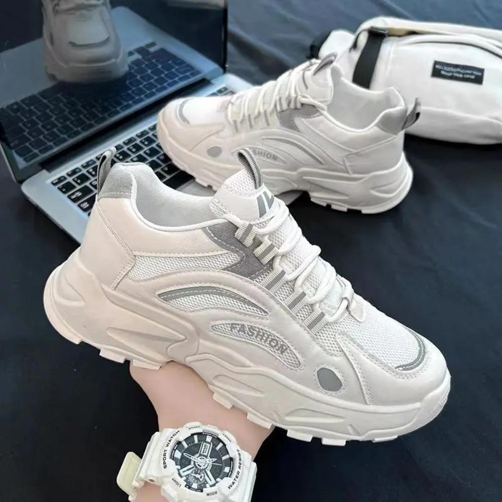 

Fashion comfortable loafers New Men sneakers Outdoor antiskid versatile shoes Casual Trendy male Board footwear De Mujer Zapatos 44 бежевый