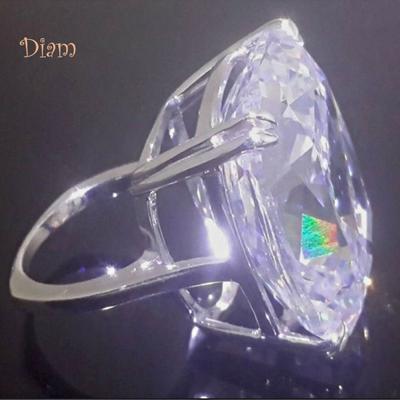Diamonding Jewelry Großer quadratischer Zirkonia-Fingerring, luxuriöser Damen-Antrag, Hochzeit
