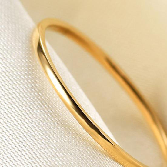 Exquisite Ring Eye-catching All-match Decorative Glittery Titanium Steel Simple Couple Ring for Anniversary