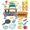 Play-Doh La Cuisine des Petits Chefs, coffret de pâte à modeler avec sons de cuisson réalistes, plus de 25 aliments à créer, dès 3 a