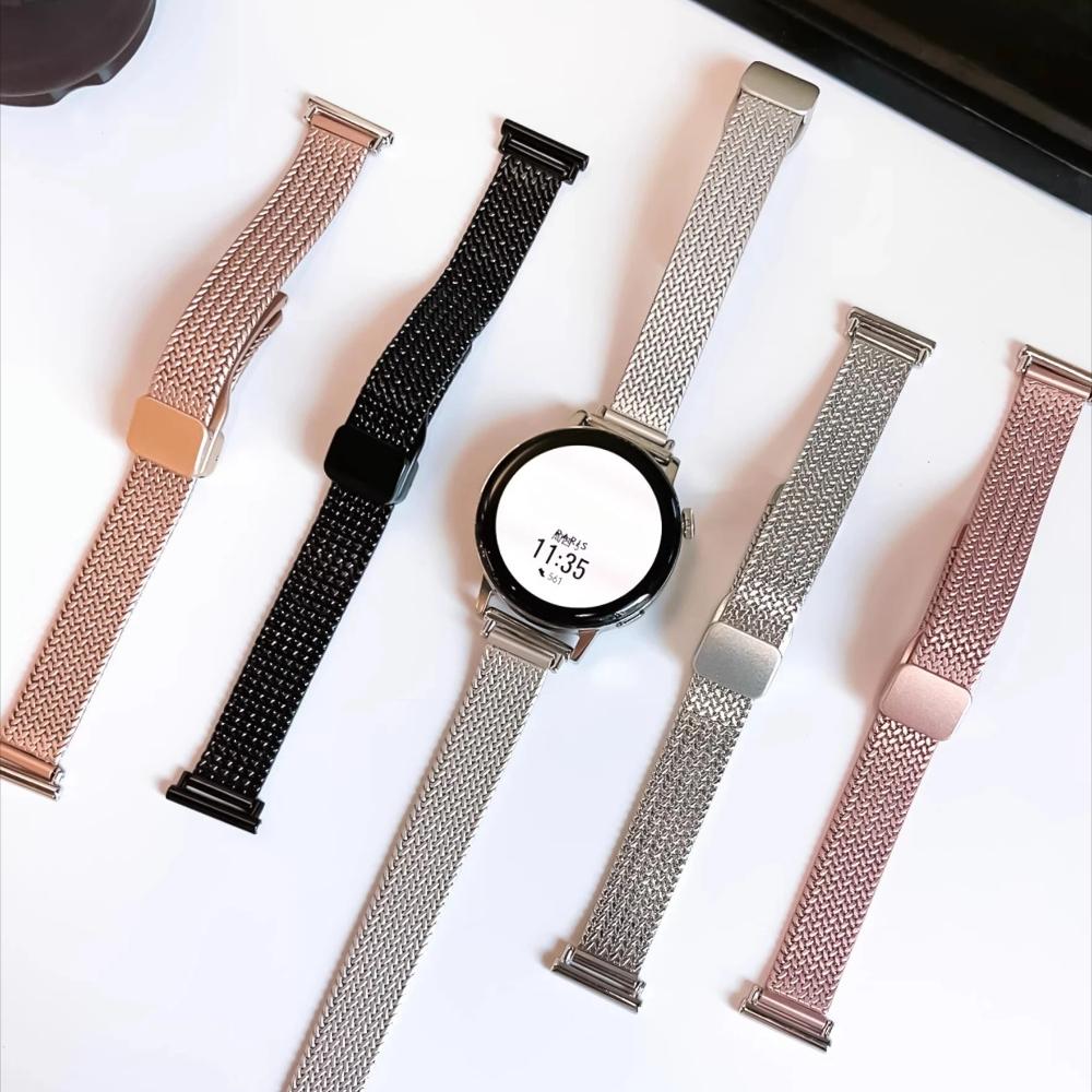 18mm 22mm 20mm Edelstahlarmband für Samsung Galaxy 7 6 5 4 44mm 40mm Magnetisches Schlaufenband für Huawei Watch GT5 Pro 42mm 46mm