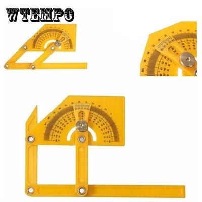 Multipurpose Angle Finder Protractor 2 Arm Locking 4 Scales Movable Angle Ruler Plastic Angle Tools