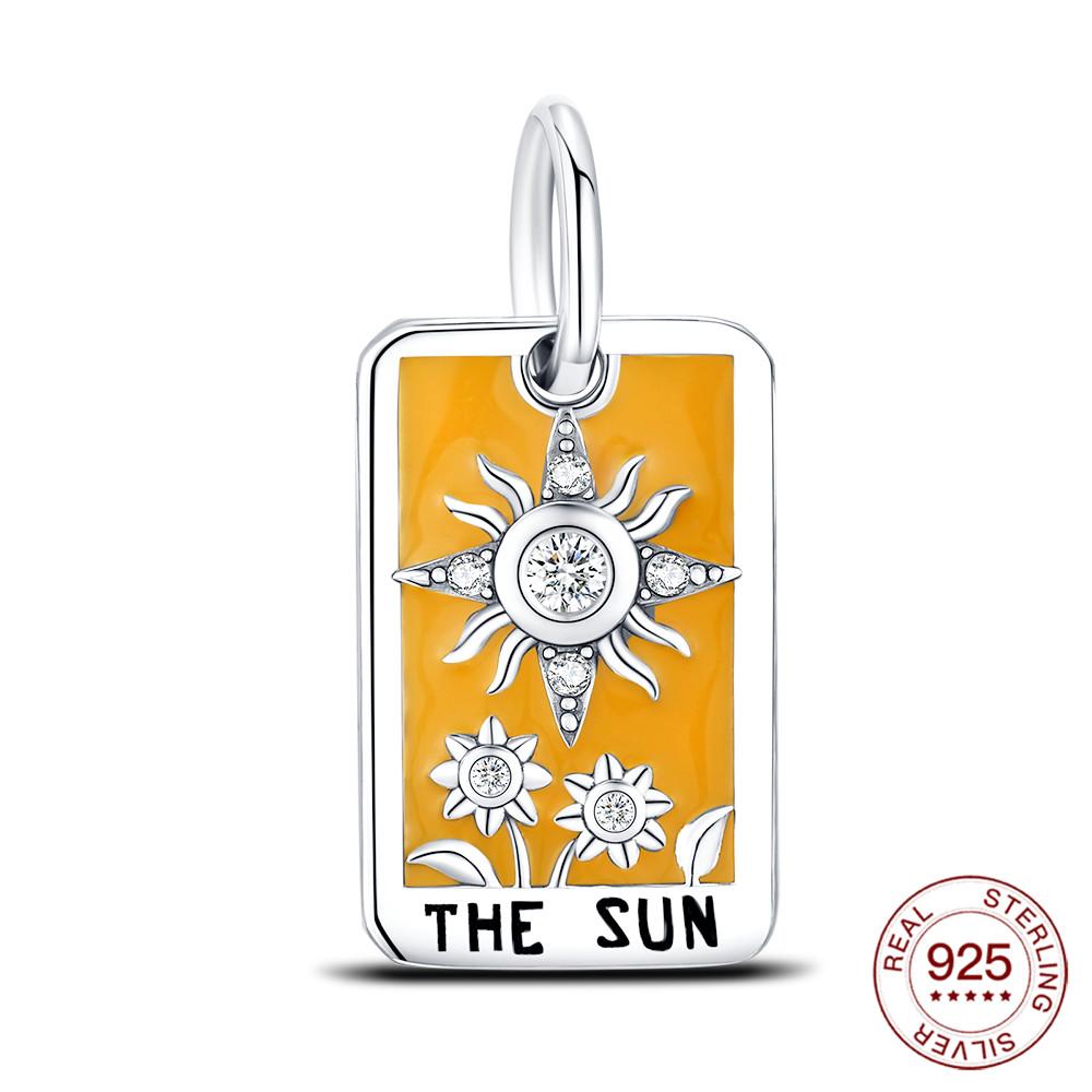 

Copper Metal Charm Bead Component Tarot Card Collection Beading Authentic Original Bracelet High Quality Fine Jewelry Women s Trendy Fashion High