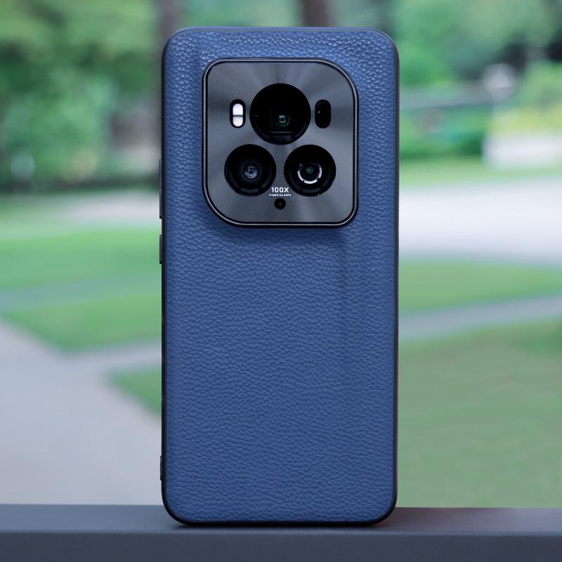 Honor Magic6 Ultimate Edition Metal Lens Ring Leather Cover