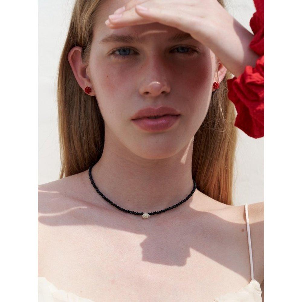 1 Rose Crystal Choker_2Color
