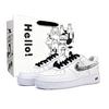 Air Force 1 Waves Of White Blades, Shopping Bag Low Top Skateboard Shoes Unisex White CW2288-111(Team935-BOX)