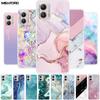 For Motorola Moto G53 5G Cases XT2335-2 Marble Clear Soft TPU Silicone Shockproof Cases for Moto G53 G 53 Phone Cover Protective