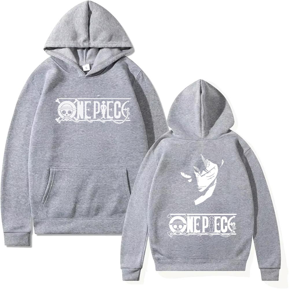 

One Piece Аниме Мужская толстовка Monkey D. Luffy Printed Unisex Pullover Hoodies Women Oversize Harajuku Hooded Sweeper XS