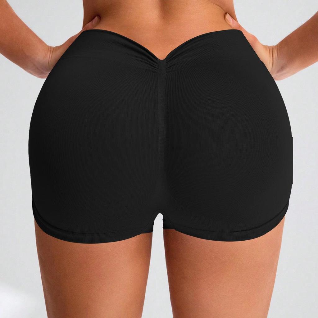 Women's High-Waist Seamless Yoga Shorts: Quick-Dry, Moisture-Wicking, Elastic Fitness & Running Shorts