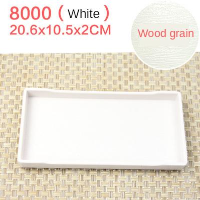

European Plastic Tray, Rectangle, Black,White,Melamine Imitation Porcelain,Glossy Wood Grain Plate,Home Kitchen Storage Supplies