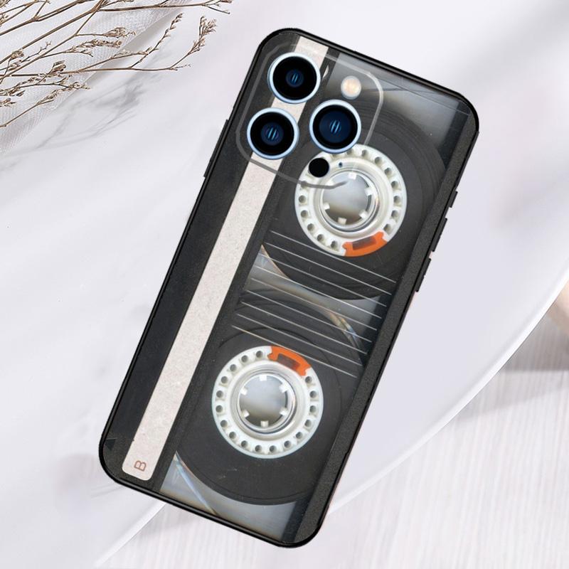 Cassette Mix Tape Phone Case For iPhone 17 Pro Max 16 15 13 12 11 14 Pro Max Plus 13 12 Mini 16e 17 Air Cover
