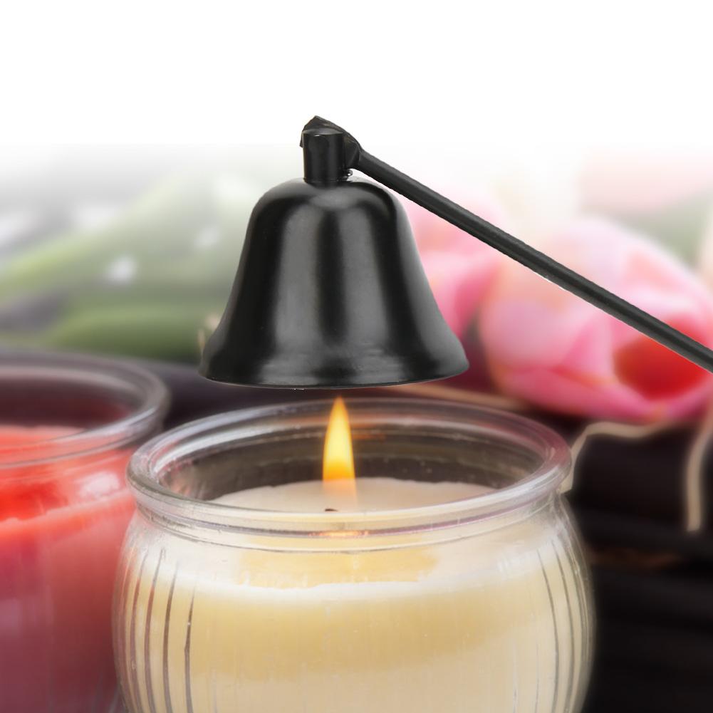 3PCS Stainless Steel Candle Fire Cover Wick Trimmer Scissors Candlewick Hook Accessories ToolBlack