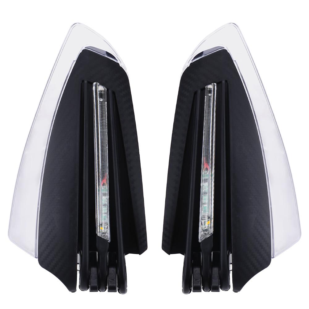 Motorcycle Hand Guards Universal Motorcycle LED Hand Guard Shield 22mm 7/8 Windproof 1 Pair with Turn Signal Light