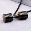 Zinc Zinc Alloy Dumbbell Necklace Strength Training Dumbbell Sports Necklace  Jewelry Accessories