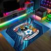 Coventry City Football Design Crystal Velvet Carpet Cozy Non?Slip Printed Rug For Bedroom Living Room Entrance