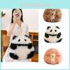Niedliches rundes Igel-Plüschkissen mit flauschigem Panda-Bär, Großhandel Plüschtier für Mädchen