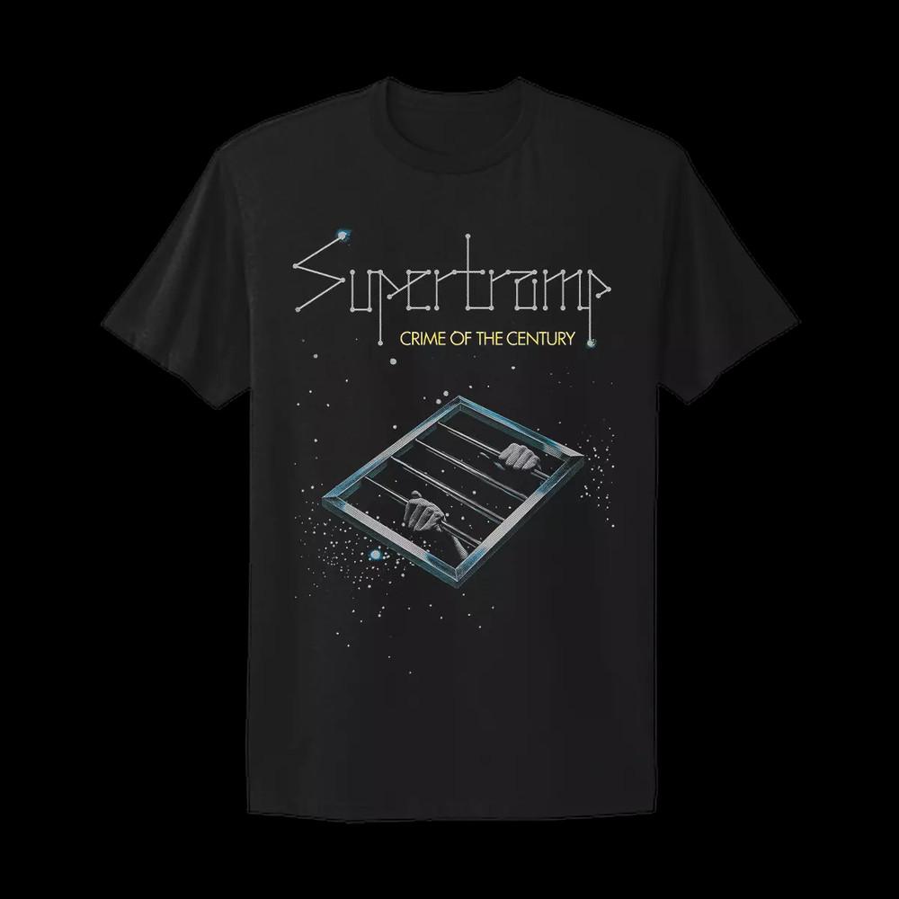 Supertramp Band Crime of the Century Black T Shirt Full Size S-5XL Unisex T-Shirt L