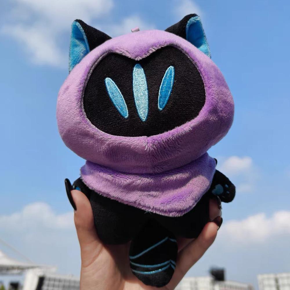 Portachiavi Cosplay Omen del Gioco VALORANT Peluche Carino Cartone Animato Bambola di Cotone Ripiena Portachiavi Zaino Decorazione di Halloween