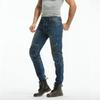Motorradjeans Herren Retro und Alt Lässig Motorradhose, Elastische Radfahrer Ritter Anti-Drop Hose, Silikon Schutzausrüstung