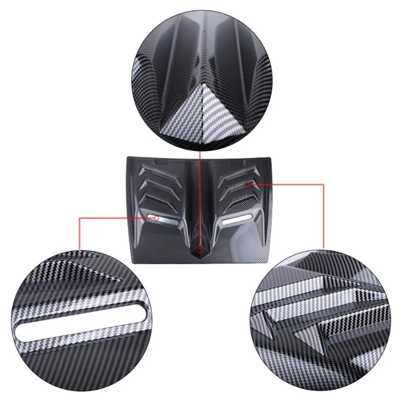Car Air Flow Intake Hood Scoops Vents Center Side Hood Scoops Decorative Cover Automotive Accessories Easy Installation