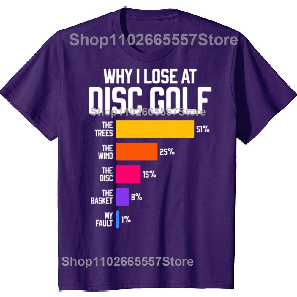 

Why I Lose at Disc Golf Funny Excuses Graphic Tshirts Men Womens Fashion Casual Tshirt 100 Cotton Loose Oversized T Shirt 4XL