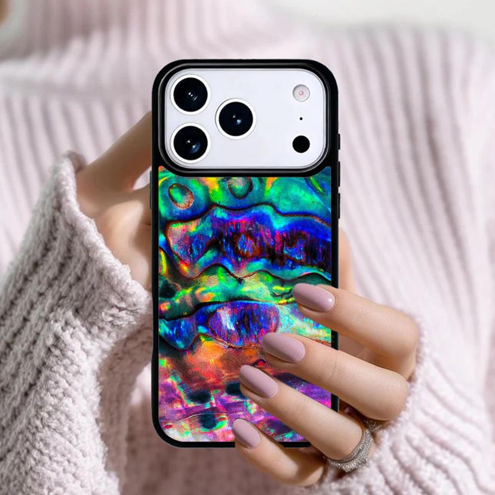 Paua Abalone Shell Soft Phone Case For Apple iPhone 17 Air 16E 15 14 Plus 13 12 11 Pro Max Mini Funda Cover